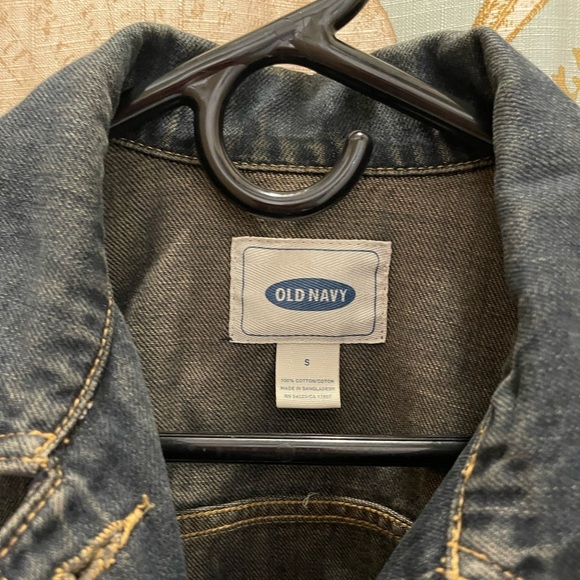 Old Navy VTG Blue Jean Denim Jacket Womens Sm Sport Old School Street Wear Y2K - Picture 3 of 14